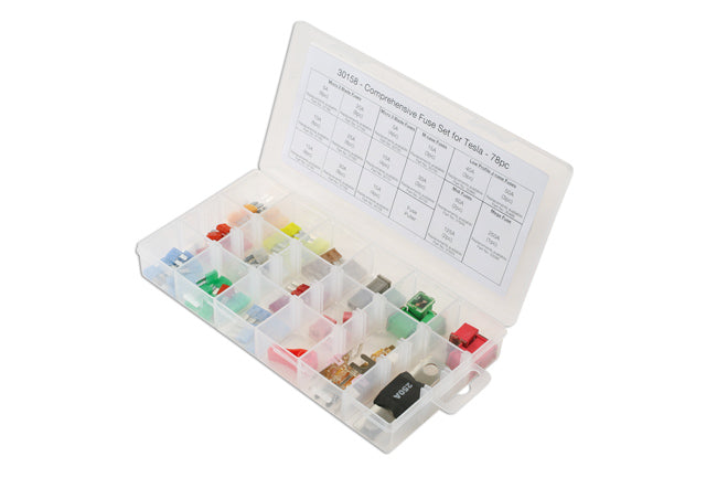 Comprehensive Fuse Set For Tesla 78pc