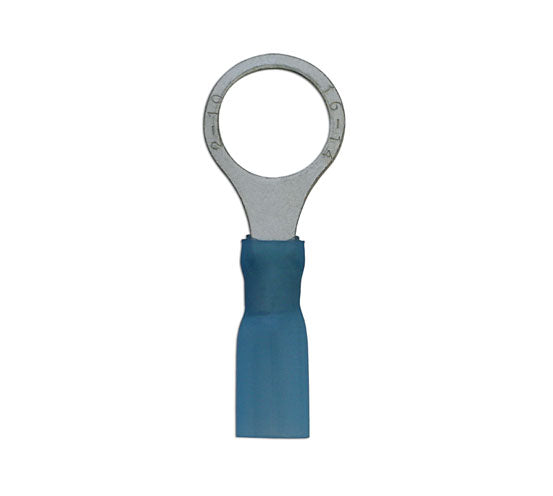 Blue Heat Shrink Ring Terminal 10.5mm 25pc