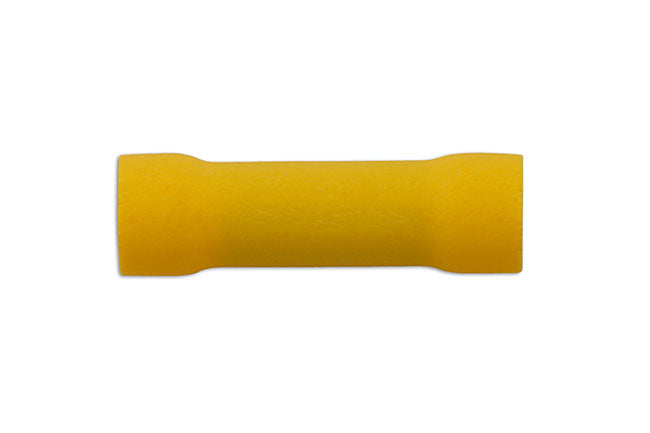 Yellow Butt Connector 5.0mm 100pc