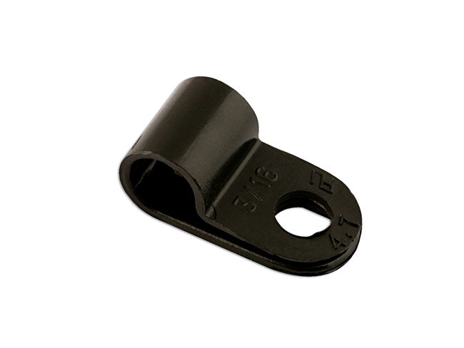 Black Nylon P-Clip 4.8mm 100pc