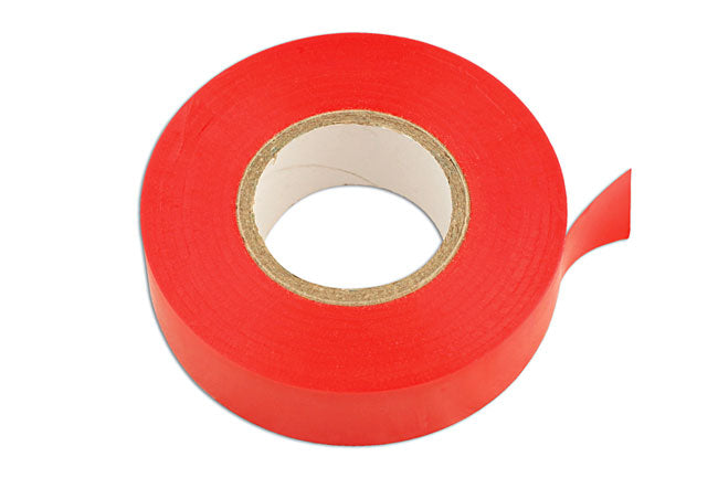 Red PVC Insulation Tape 19mm x 20m 10pc