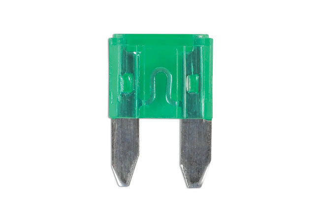 Mini Blade Fuses 30A, Green 25pc