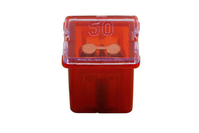 J-Type Cartridge Low Profile Fuses 50A, Red 10pc
