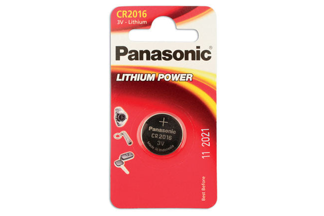 Panasonic Coin Cell Battery CR2016 3V 1pc x 12