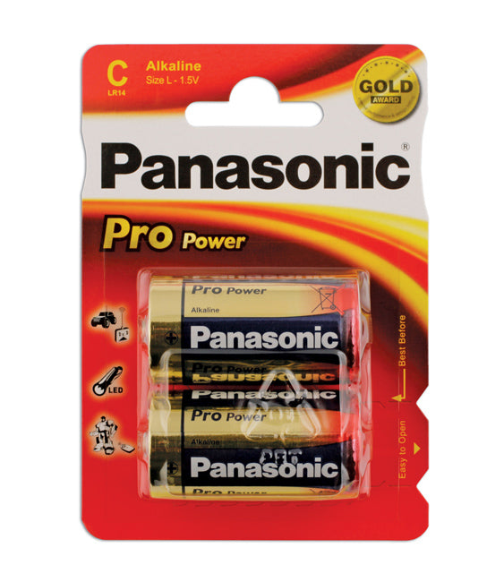 Panasonic Pro Power Size C Battery 2pc