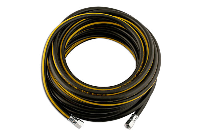 Rubber Air Hose 8mm(5/16) C/W 1/4BSP Nipples 15m