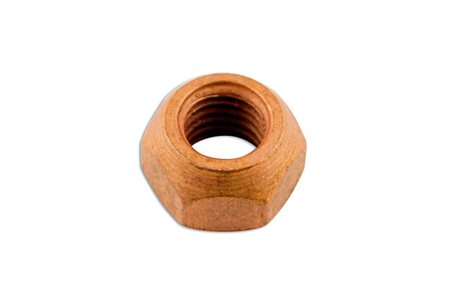 Copper Flashed Nut M8 x 1.25 x 13mm Hex 50pc
