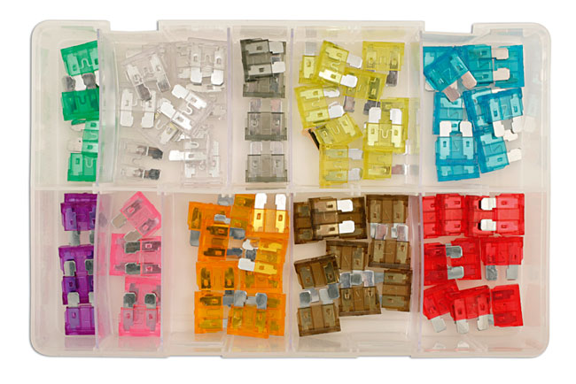 Assorted Standard Blade Fuses 80pc