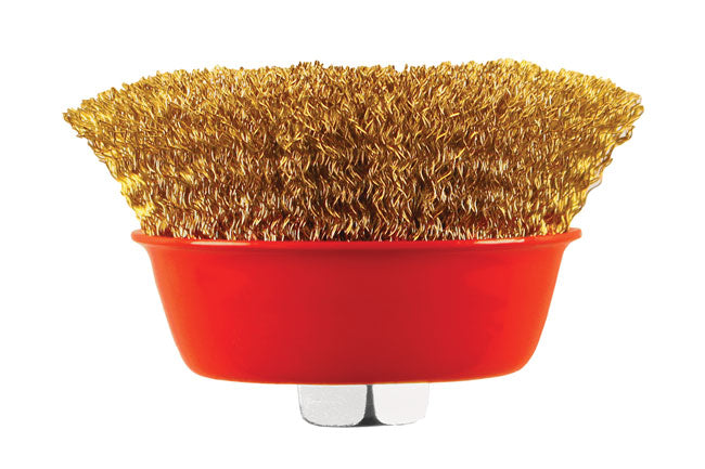 Abracs Crimped Cup Brush 75mm x M14 1pc