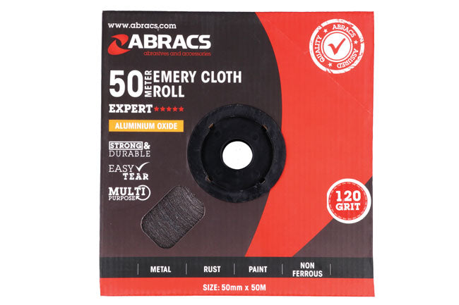 Abracs Emery Roll 50mm x 50m x P120 1pc