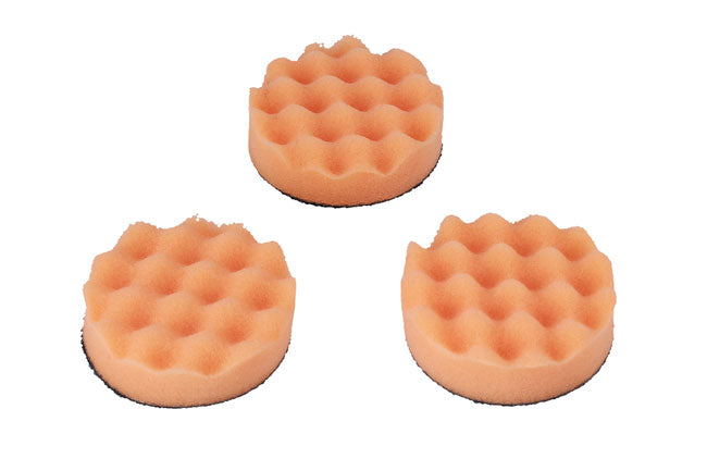 Polishing Corrugated Velcro Orange Pad 3pc