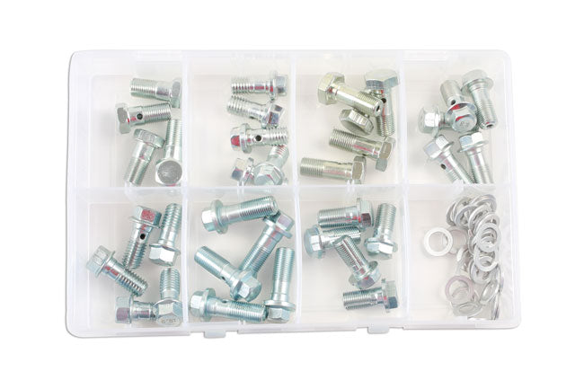 Assorted Brake Hose Banjo Bolts M10 70pc
