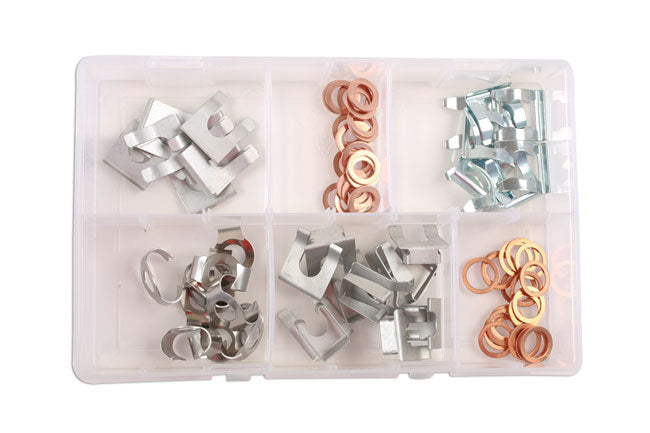Assorted Brake Hose Clips 15 - 28mm 80pc