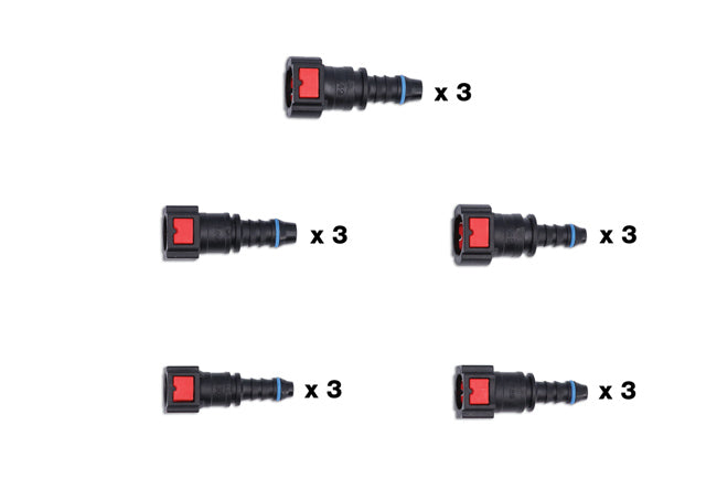 Assorted Straight AdBlue® Quick Connectors 15pc