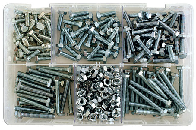 Assorted M6 x 1.0 Bolts & Nuts 295pc