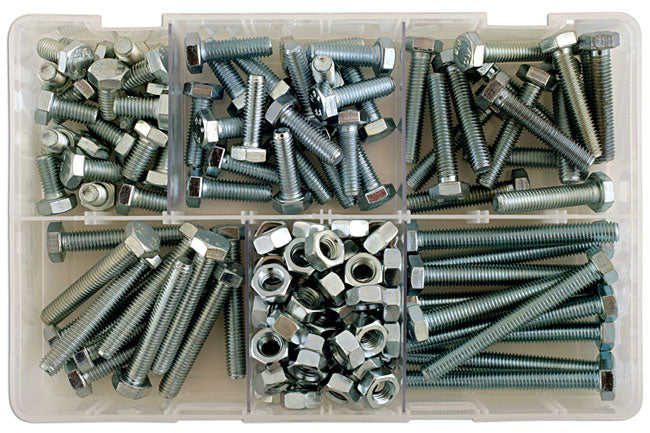 Assorted M8 x 1.25 Bolts & Nuts 154pc