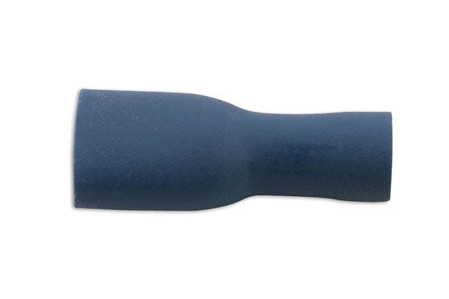 Blue Fully Insulated Female Push On Terminal 6.3mm 10pc