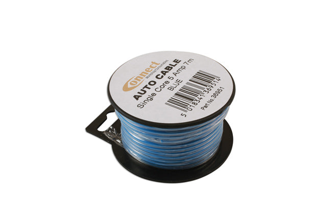Blue Single Core Auto Cable 9/0.30 7m