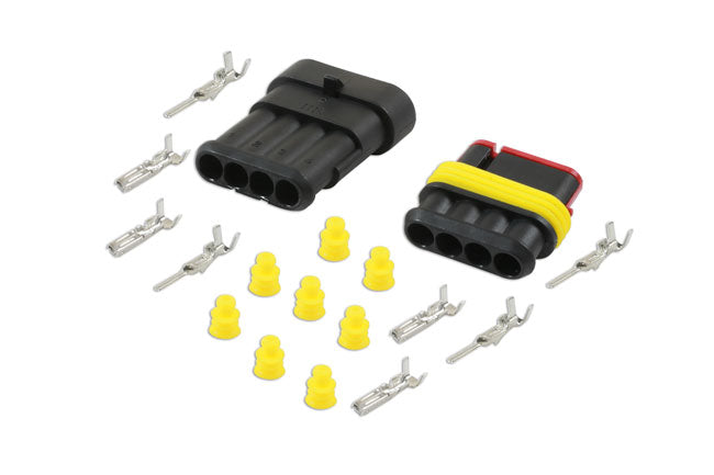 Automotive Electric Superseal Connector Kit 4 Pin 18pc
