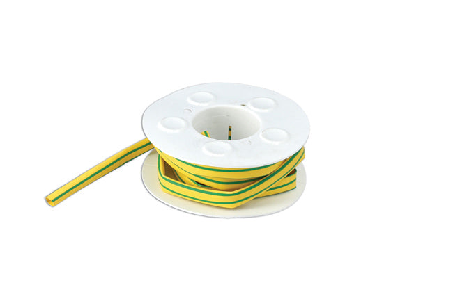 Yellow / Green Earth 5.0mm Heat Shrink On A Roll 3m