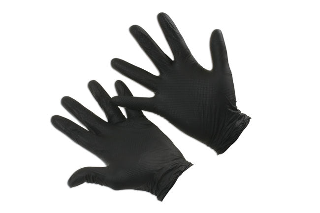 Grippaz XXLarge Black Nitrile Gloves 50pc