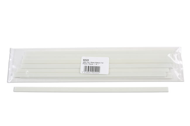 ABS Flat Natural Strips 10mm 15pc