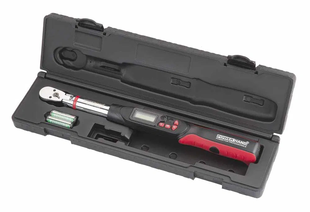 3/8" Flex Digital Torque Wrench 27-135Nm By Powerhand