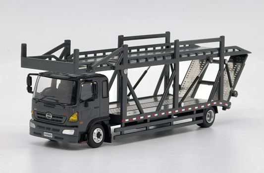 HINO Ranger 500 Double Deck Bridge Transport Vehicle . Grey . Unique Model × Tiny 1/64