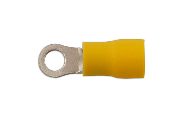 Yellow Ring Terminal 4.3mm 100pc