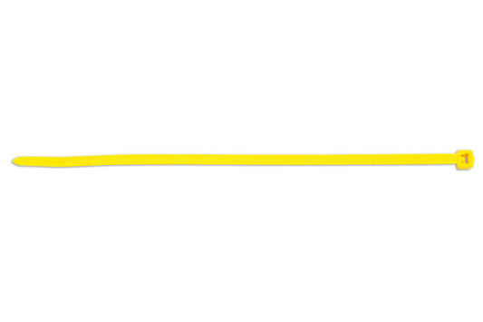 Yellow Cable Tie 200mm x 4.8mm 100pc