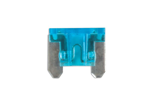Low Profile Mini Blade Fuses 15A, Blue 25pc