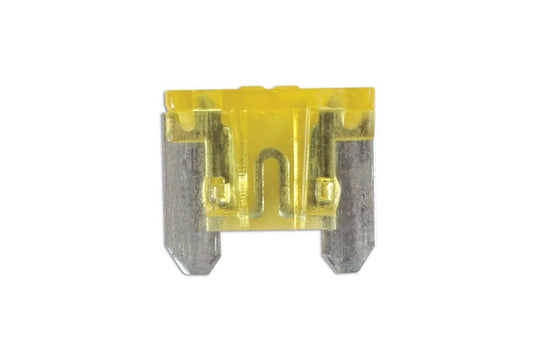 Low Profile Mini Blade Fuses 20A, Yellow 25pc