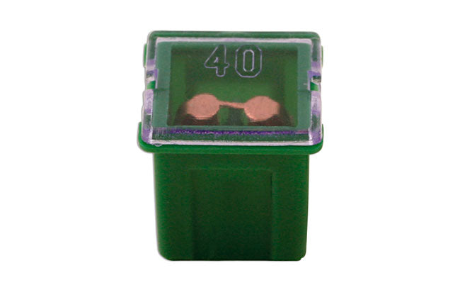 J-Type Cartridge Low Profile Fuses 40A, Green 10pc