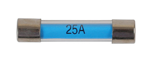 Glass Auto Fuses 25A 100pc