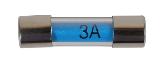 Mini Glass Radio Fuses 3A, 100pc