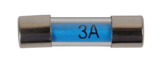 Mini Glass Radio Fuses 3A, 100pc