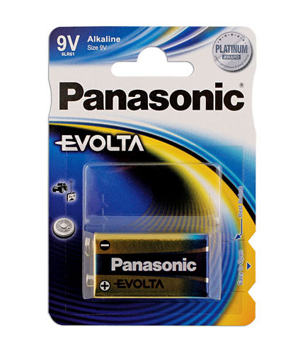 Pansonic Evolta PP3 9V Battery 1pc x 12