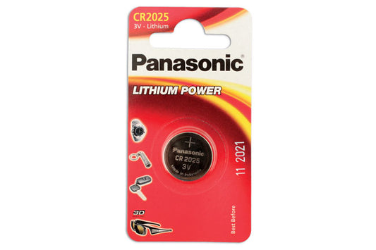 Panasonic Coin Cell Battery CR2025 3V (box of 12) 1pc