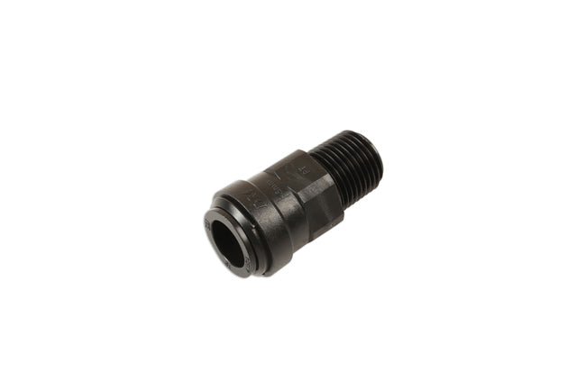 Push-Fit Male Connector 15mm Tube OD to 1/2" BSPT 5pc