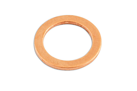 Copper Sealing Washer M10 x 14 x 1.0mm 100pc
