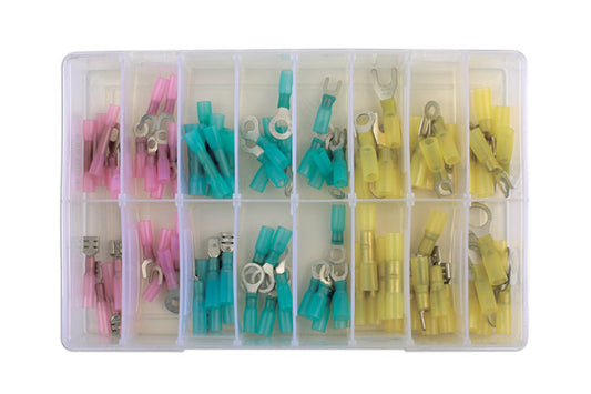 Assorted Heat Shrink Terminals Box 100pc