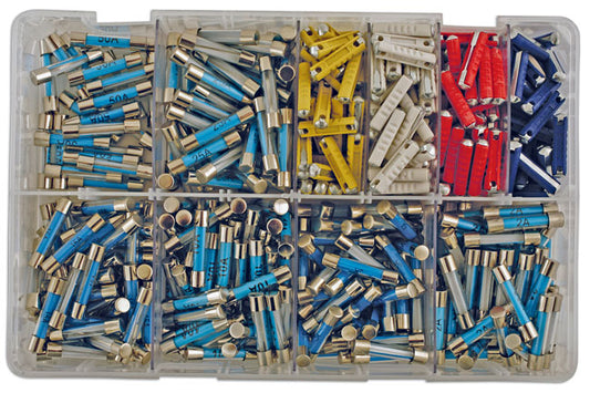 Assorted Glass & Continental Auto Fuses 480pc
