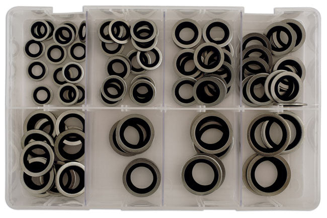 Assorted Metric Bonded Seal Washers (Dowty) 90pc