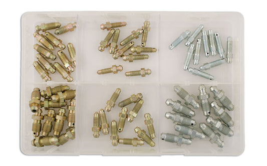 Assorted Brake Bleed Screws Box 60pc