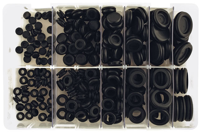 Assorted Wiring & Blanking Grommets Box 240pc