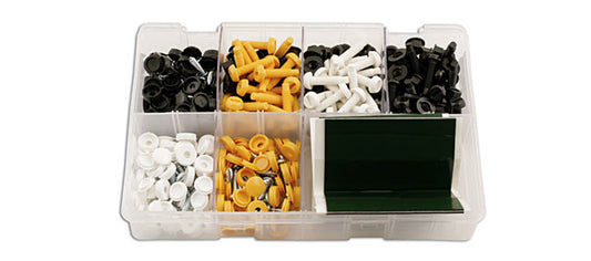 Number Plate Fixings & Pads Assortment 320pc