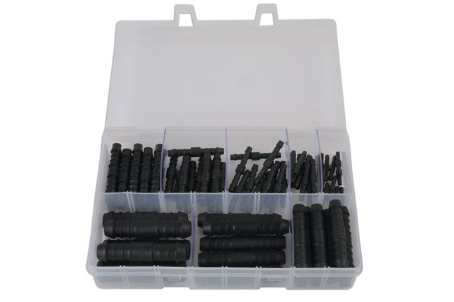 Assorted Straight Plastic Pipe Joiners 70pc