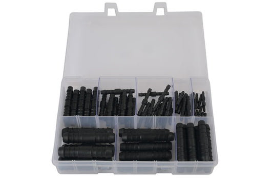 Assorted Straight Plastic Pipe Joiners 70pc