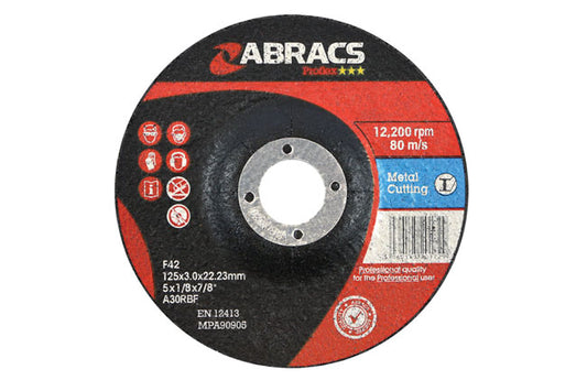 Abracs DPC Cutting Discs 125mm x 3.0mm 10pc