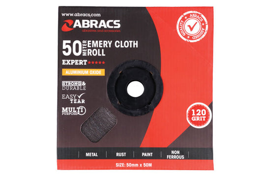Abracs Emery Roll 50mm x 50m x P120 1pc